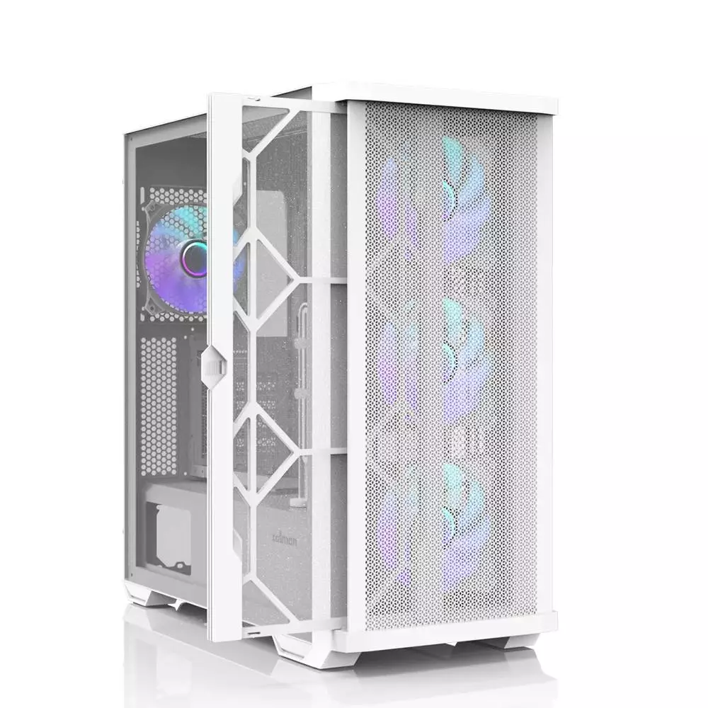  Кутия Zalman Z10 DUO White Mesh/Tempered Glass Case EATX