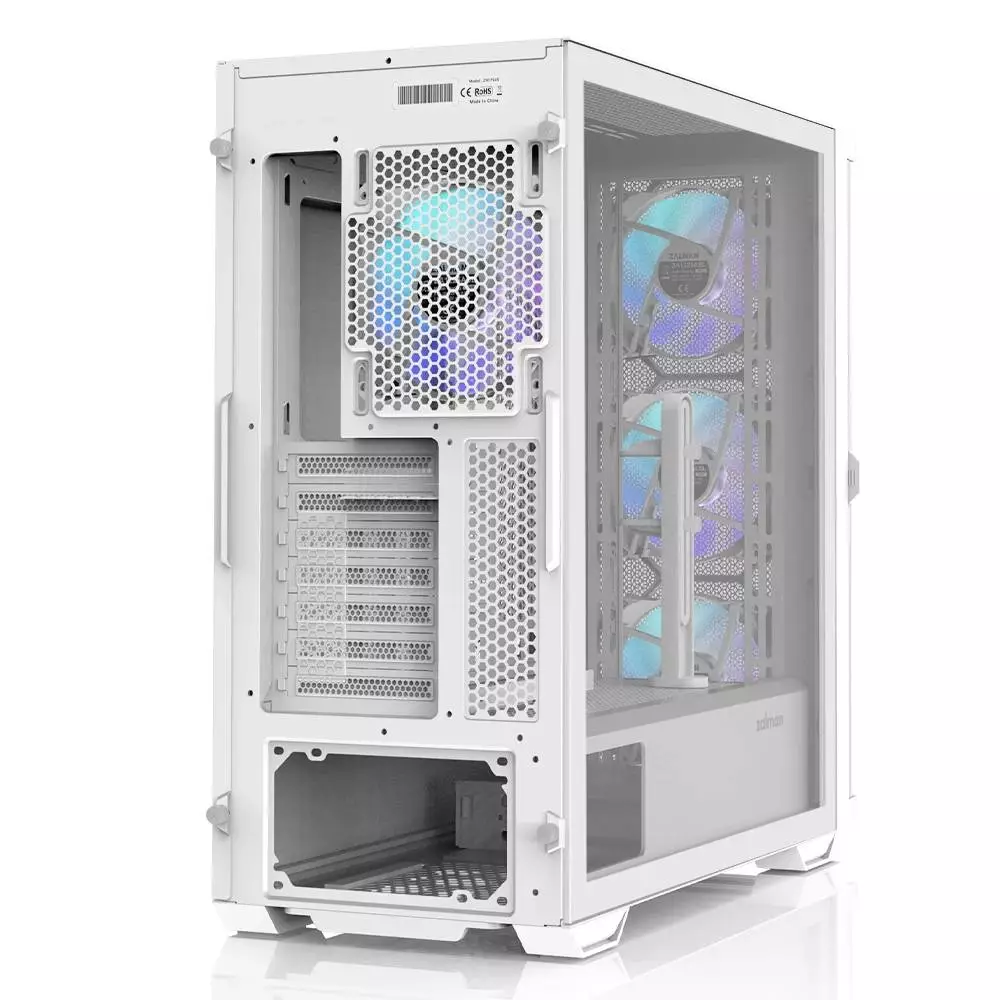 Кутия Zalman Z10 DUO White Mesh/Tempered Glass Case EATX