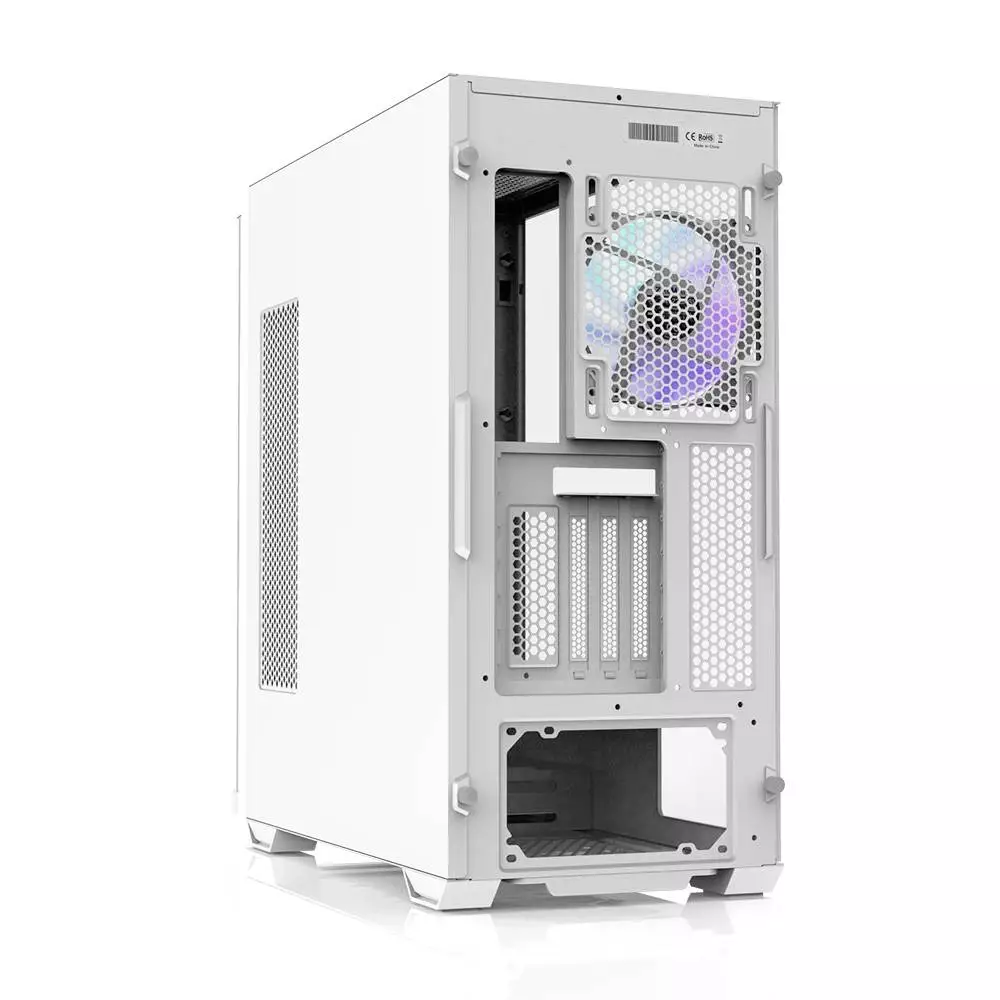  Кутия Zalman Z10 DUO White Mesh/Tempered Glass Case EATX