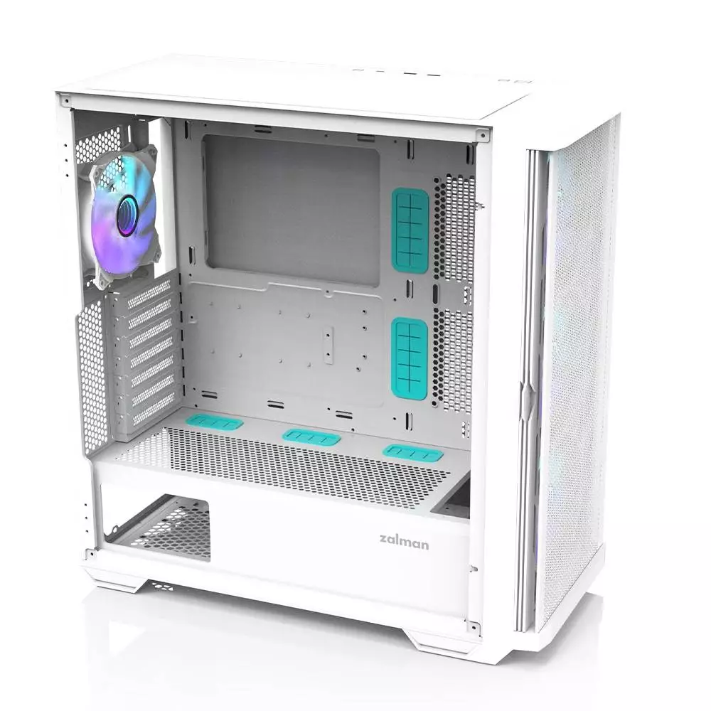  Кутия Zalman Z10 DUO White Mesh/Tempered Glass Case EATX