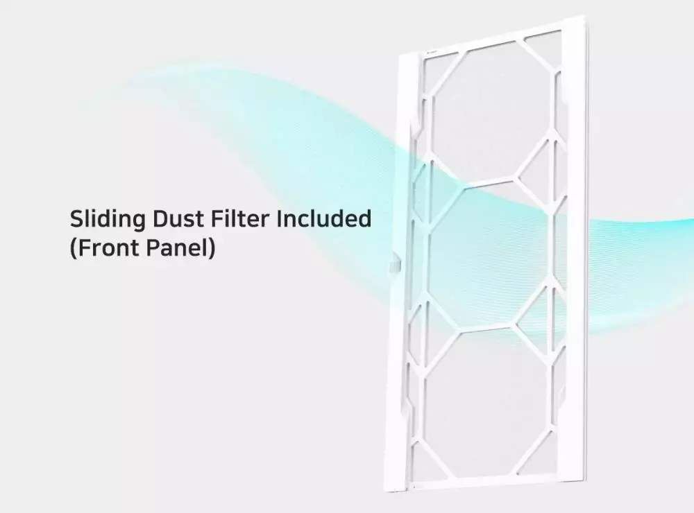  Кутия Zalman Z10 DUO White Mesh/Tempered Glass Case EATX