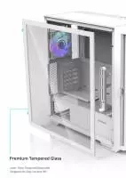  Кутия Zalman Z10 DUO White Mesh/Tempered Glass Case EATX