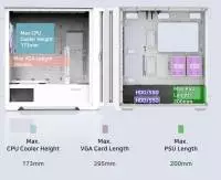  Кутия Zalman Z10 DUO White Mesh/Tempered Glass Case EATX