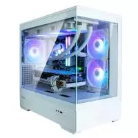 Кутия Zalman P30 White aRGB Case mATX Tempered Glass