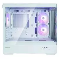 Кутия Zalman P30 White aRGB Case mATX Tempered Glass
