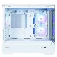 Кутия Zalman P30 White aRGB Case mATX Tempered Glass