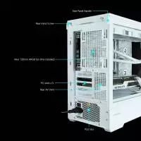 Кутия Zalman P30 White aRGB Case mATX Tempered Glass