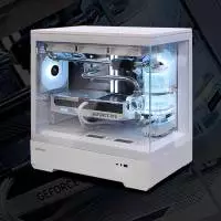 Кутия Zalman P30 White aRGB Case mATX Tempered Glass