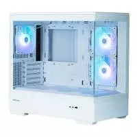 Кутия Zalman P30 White aRGB Case mATX Tempered Glass