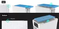 Кутия Zalman P30 White aRGB Case mATX Tempered Glass
