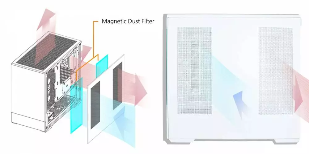 Кутия Zalman P30 White aRGB Case mATX Tempered Glass