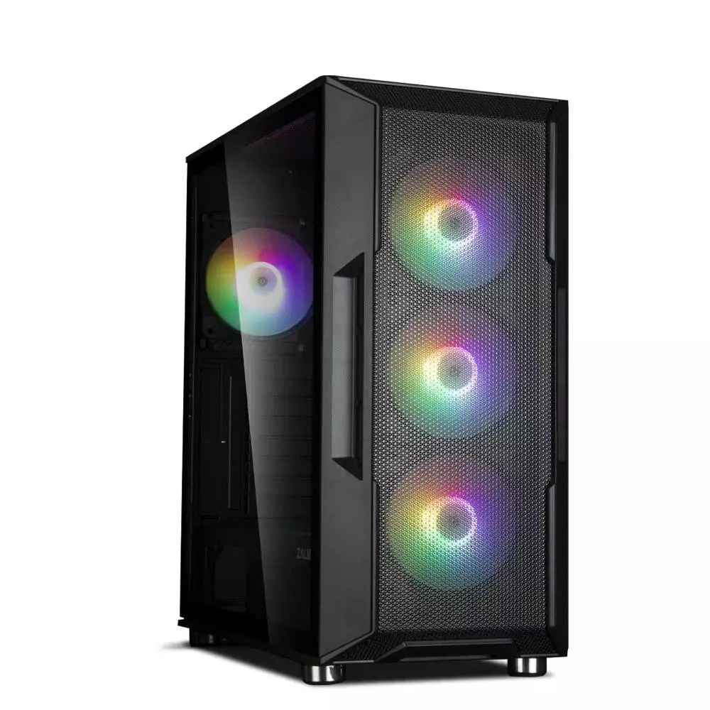 Кутия Zalman I3 NEO Black RGB Mesh Case ATX Tempered Glass