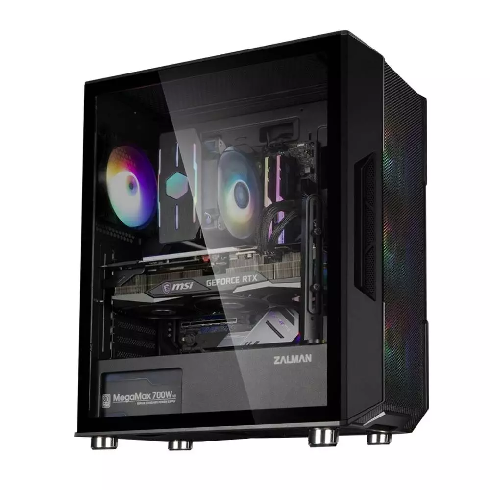 Кутия Zalman I3 NEO Black RGB Mesh Case ATX Tempered Glass