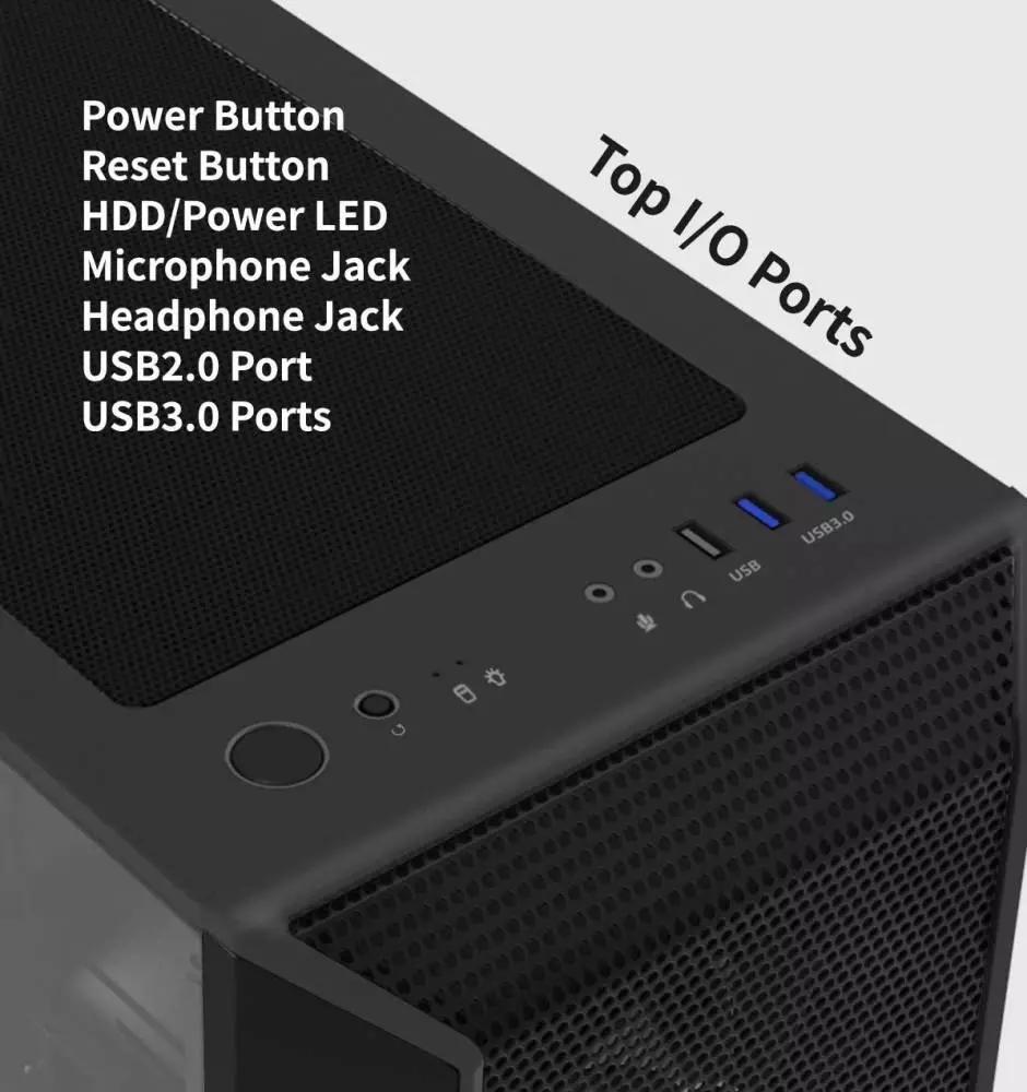 Кутия Zalman I3 NEO Black RGB Mesh Case ATX Tempered Glass