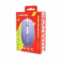 Мишка CANYON M-10 CNE-CMS10ML Wired Optical Mouse Mountain Lavender