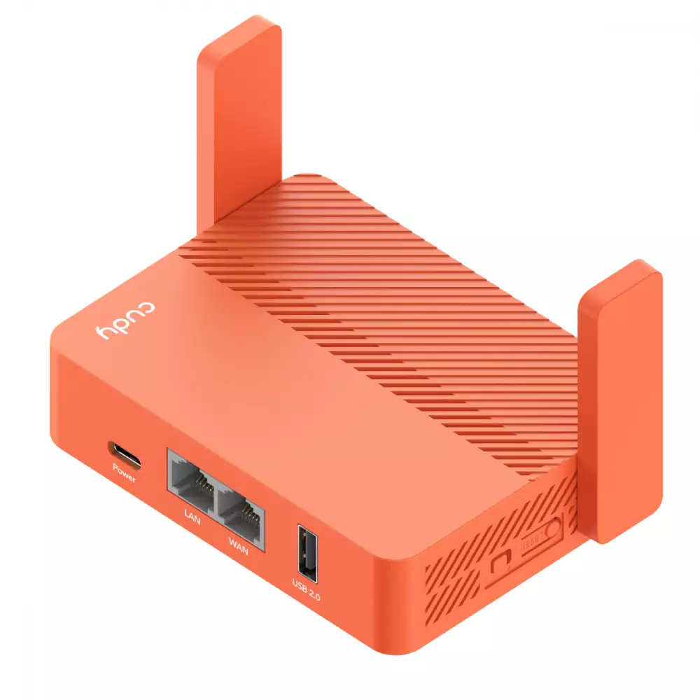 Безжичен рутер CUDY Travel TR1200, AC1200, 2 x 10/100 Mbps, USB3.0, 