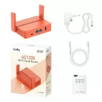 Безжичен рутер CUDY Travel TR1200, AC1200, 2 x 10/100 Mbps, USB3.0, 