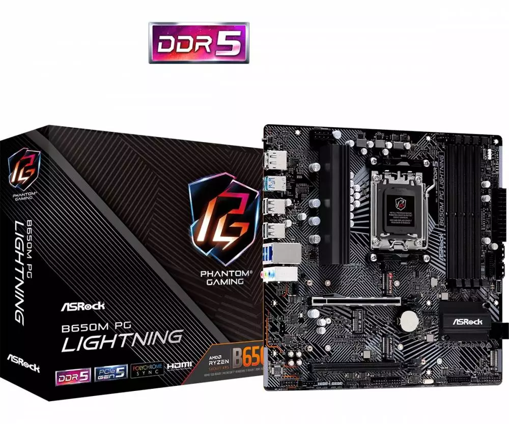 Дънна платка Asrock B650M PG Lightning AM5