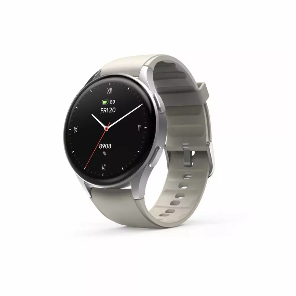 HAMA Смартчасовник "8900", GPS, AMOLED 1.32", Alexa,SP02,бежов