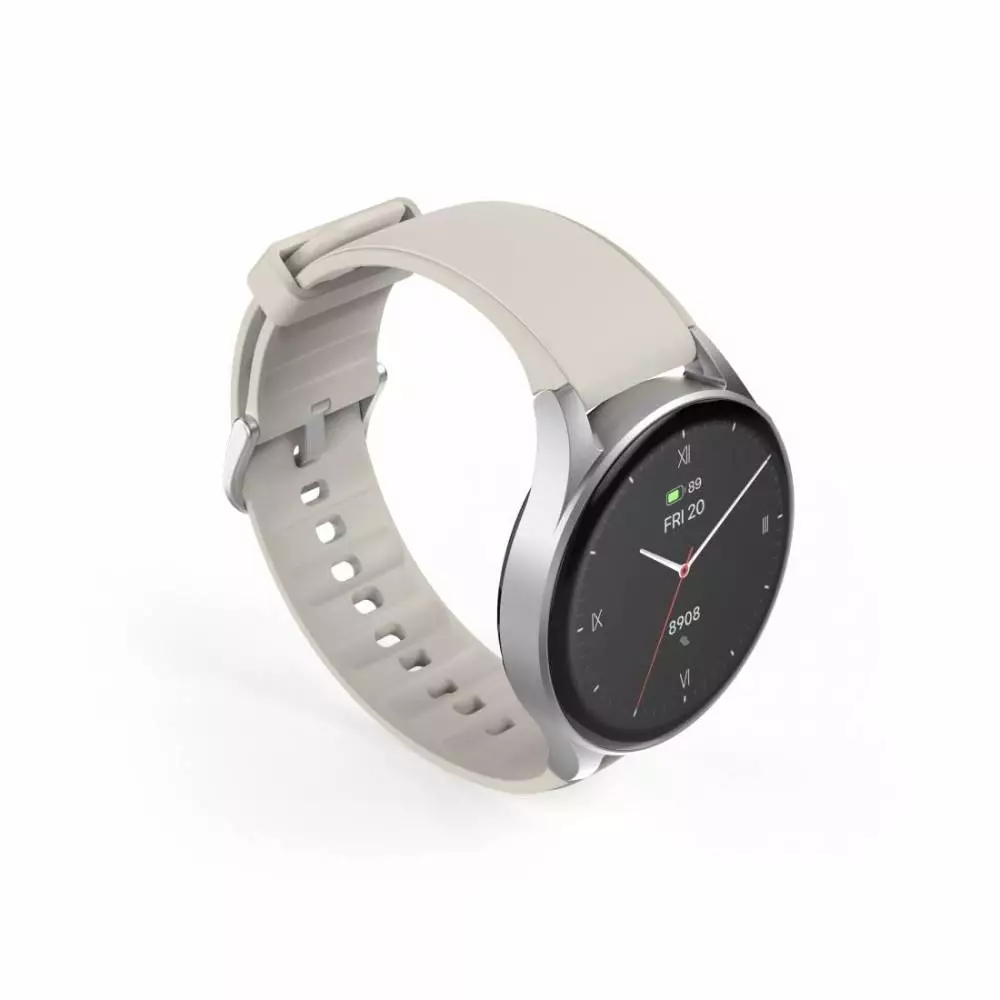 HAMA Смартчасовник "8900", GPS, AMOLED 1.32", Alexa,SP02,бежов