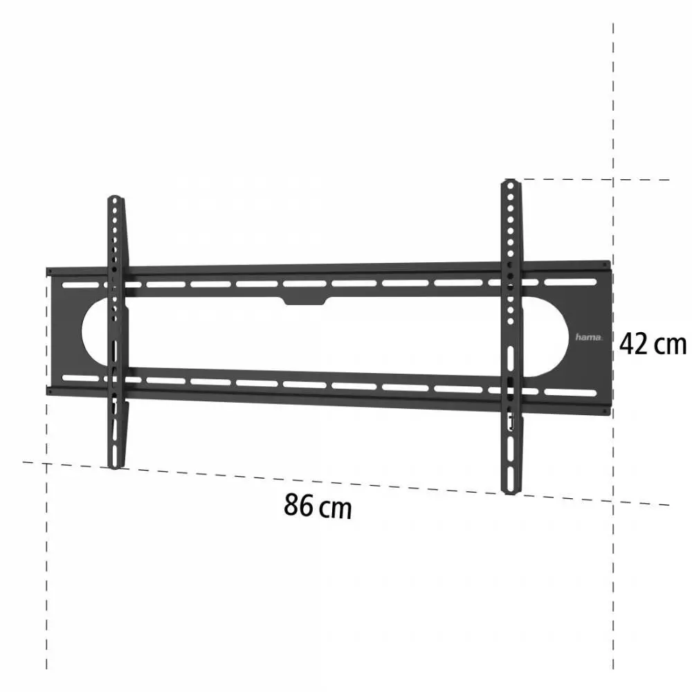 Стенна стойка за TV Hama Ultraslim FIX ,XL, 90", 229 см, 800х400, до 100 кг