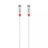 Кабел Skross, USB-C - USB-C 2.0 мъжко, 0.15 м, Бял