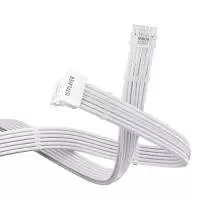 1stPlayer модулен кабел Custom Sleeved Modding Cable White - PCIe 5.0 12VHPWR M/M - FM2-B-WH