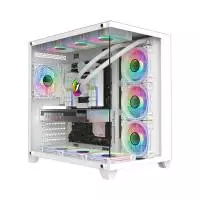 Кутия 1stPlayer MEGAVIEW MV8 White Case ATX