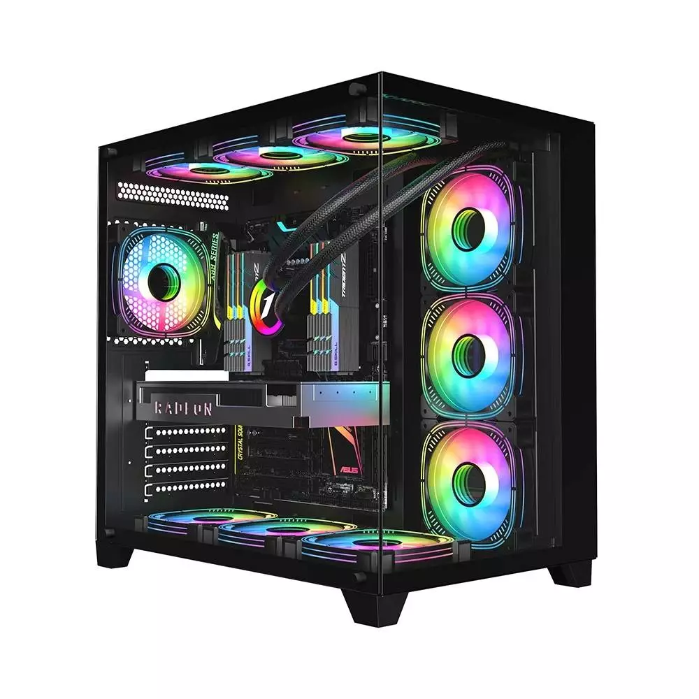 Кутия 1stPlayer MEGAVIEW MV8 Black Case ATX