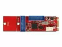 Адаптер Delock, M.2 Key B+M мъжко към 2 x USB 5 Gbps Pin Header