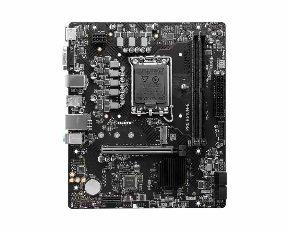 Дънна платка MSI PRO H610M-E LGA1700 DDR5