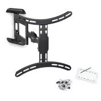 Стенна стойка за TV HAMA, Fullmotion, 2 рамена,черна, 65",400х400, до 25кг