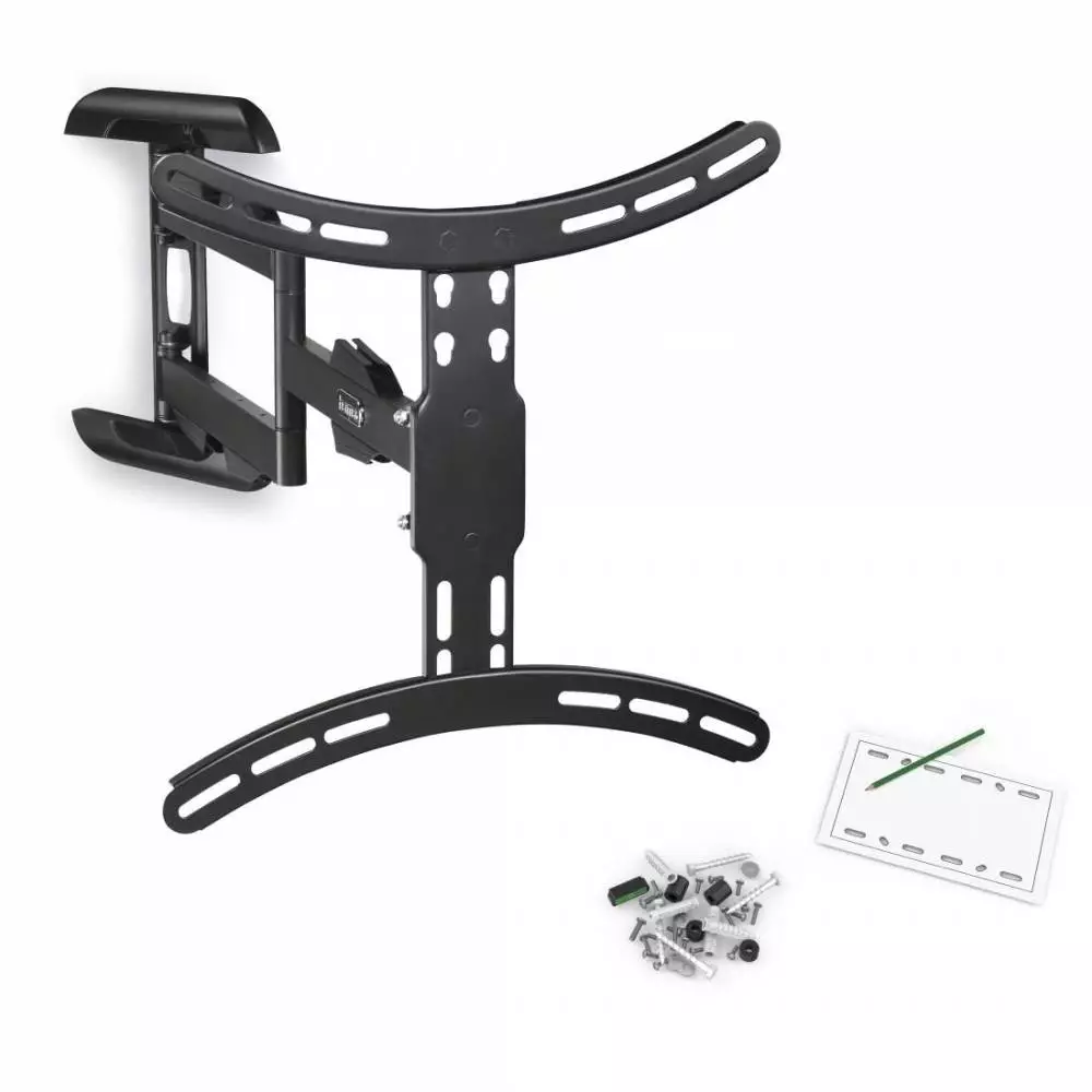 Стенна стойка за TV HAMA, Fullmotion, 2 рамена,черна, 65",400х400, до 25кг