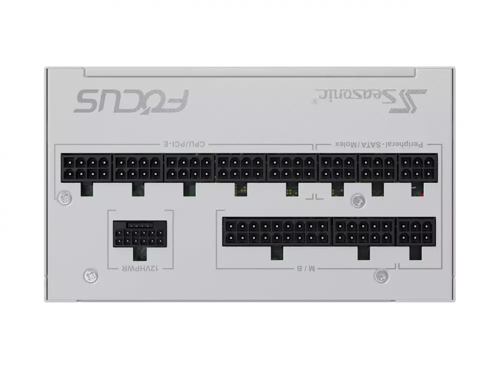 Захранване SEASONIC FOCUS GX-850 850W White 80 Plus Gold PCIe 5.0, Fully Modular - SSR-850FX3-W