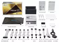 Захранване SEASONIC FOCUS GX-850 850W White 80 Plus Gold PCIe 5.0, Fully Modular - SSR-850FX3-W