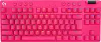 Геймърска механична клавиатура Logitech G Pro X TKL Lightspeed Tactile Switch, Magenta