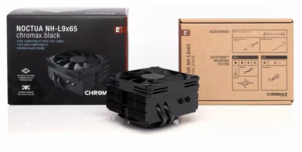Охладител за процесор Noctua NH-L9x65 Chromax.black CPU Cooler - NH-L9x65.CH.BK