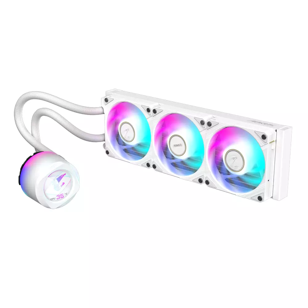 Воден охладител за процесор Gigabyte AORUS WATERFORCE X II 360 ICE, LCD Display