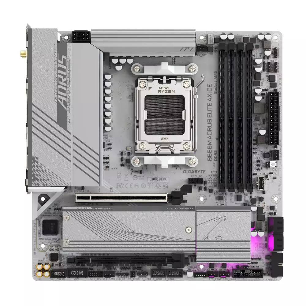 Дънна платка Gigabyte B650M AORUS ELITE AX ICE AM5 Wi-Fi 6E DDR5