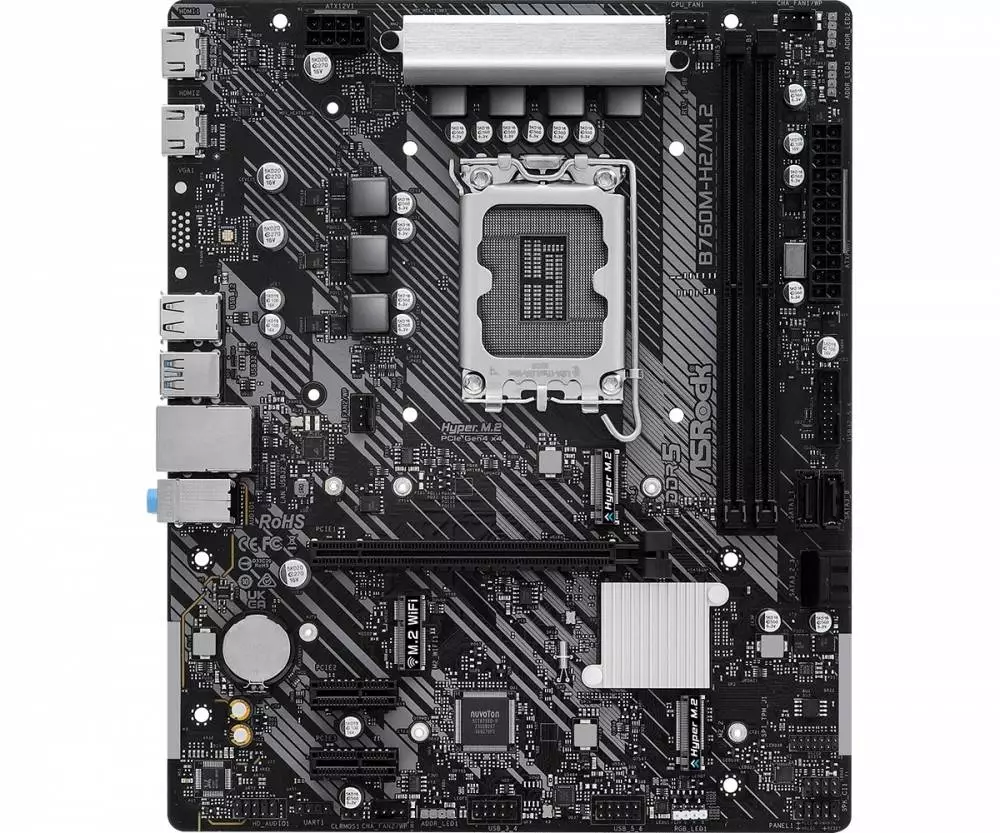 Дънна платка Asrock B760M-H2/M.2 LGA1700 DDR5