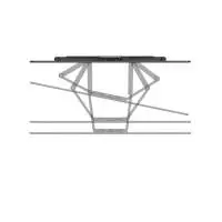 Стенна стойка за TV Hama "Ultraslim", OLED, 229 см (90"), Черна