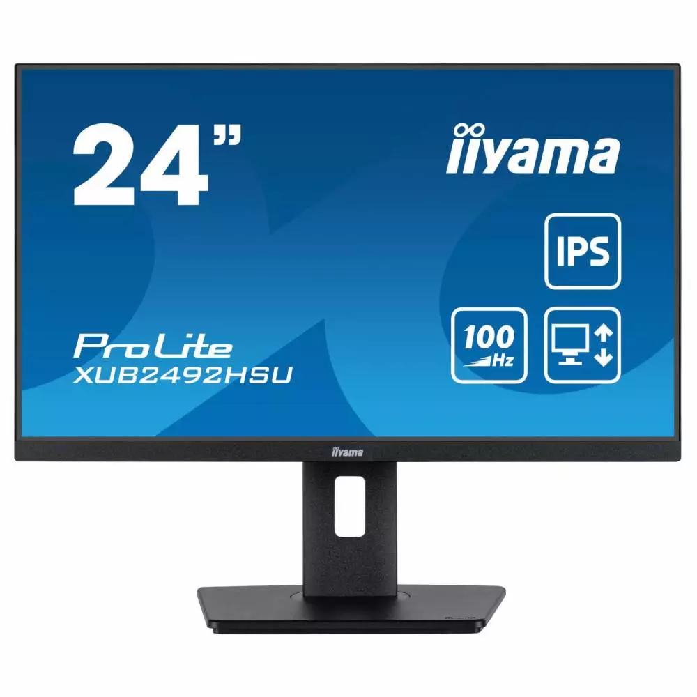 Монитор IIYAMA XUB2492HSU-B6, 23.8", IPS, FHD 1920x1080, 100Hz, 0.4ms, HDMI, DP, AMD FreeSync