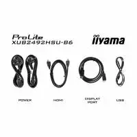 Монитор IIYAMA XUB2492HSU-B6, 23.8", IPS, FHD 1920x1080, 100Hz, 0.4ms, HDMI, DP, AMD FreeSync