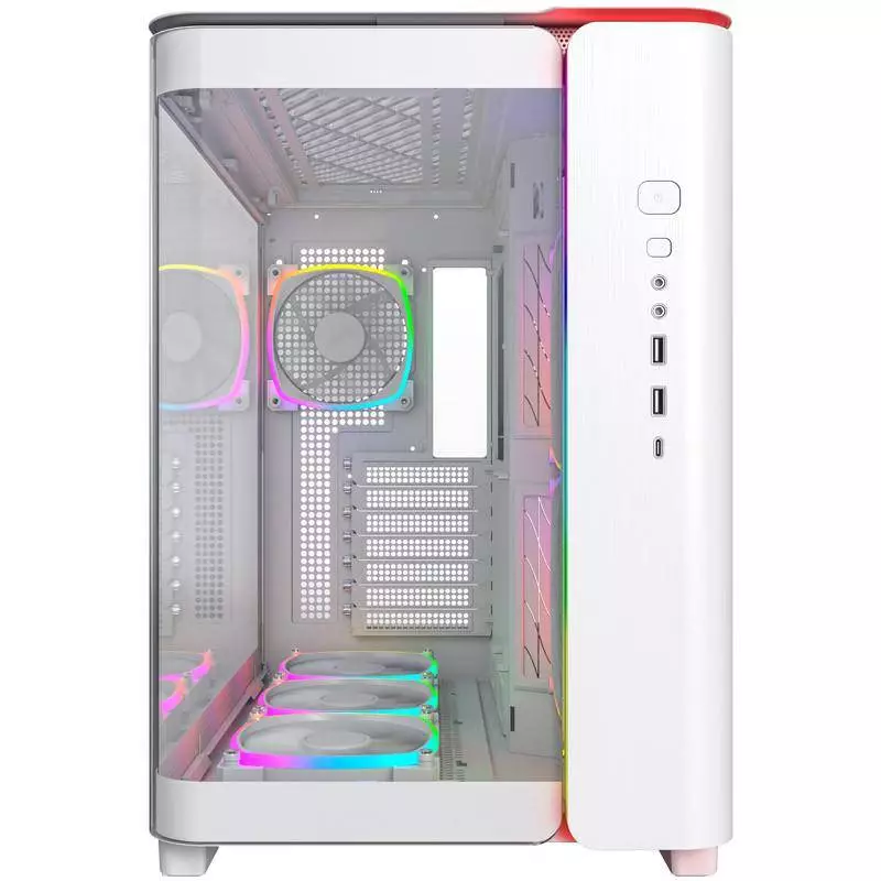 Кутия MONTECH KING 95 PRO ARGB, TG, Mid-Tower, Бяла