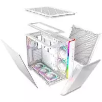 Кутия MONTECH KING 95 PRO ARGB, TG, Mid-Tower, Бяла