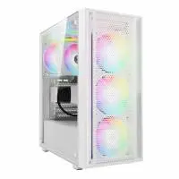 Кутия Gamdias AURA GC2 Elite White Case ATX Mesh RGB Tempered Glass