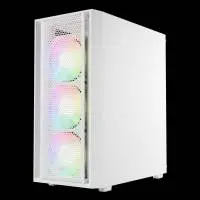 Кутия Gamdias AURA GC2 Elite White Case ATX Mesh RGB Tempered Glass