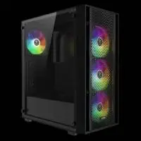 Кутия Gamdias AURA GC2 Elite Black Case ATX Mesh RGB Tempered Glass