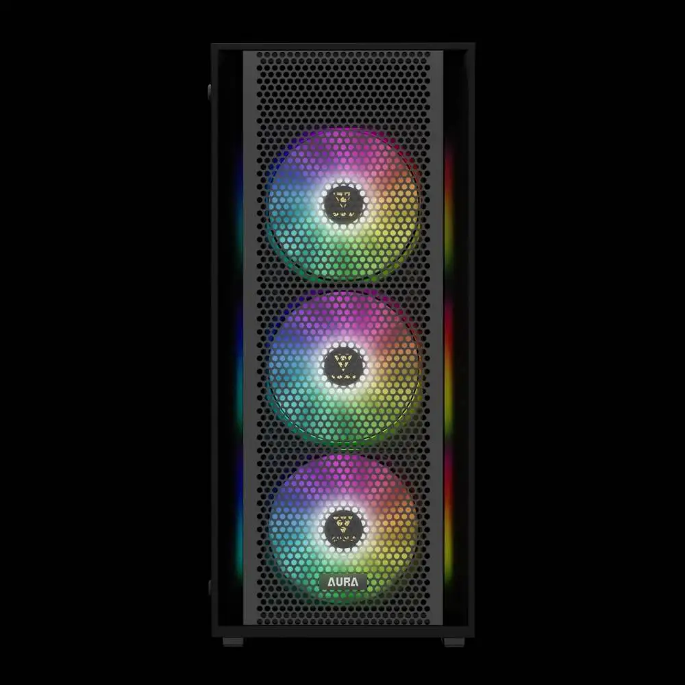 Кутия Gamdias AURA GC2 Elite Black Case ATX Mesh RGB Tempered Glass