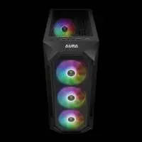 Кутия Gamdias AURA GC1 Elite Black Case ATX Mesh RGB Tempered Glass
